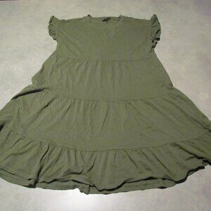J Crew dress  Womens Small green Cotton swing Dress